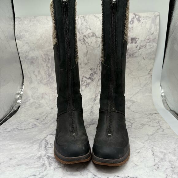 Merrell Black Winter Boots with Knitted Upper and Rubber Sole, Thermal. Size 7. - Picture 5 of 10